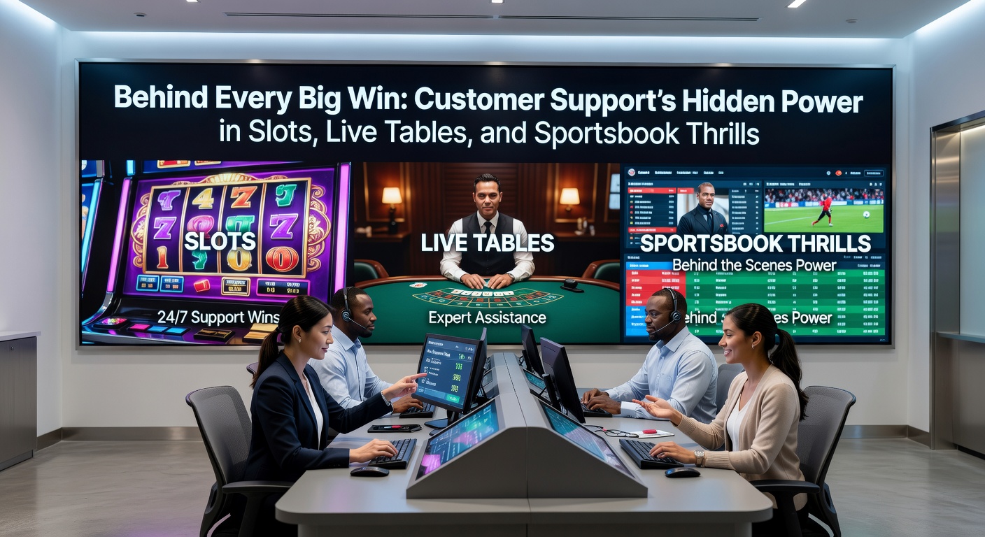 Live support dashboard showing simultaneous chats for slots glitches, live table disputes, and sportsbook bet adjustments, emphasizing multi-tasking efficiency