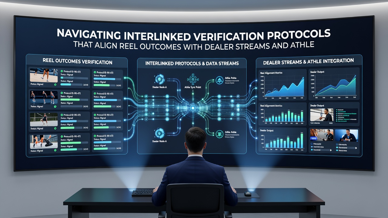 Encrypted transaction flow diagram illustrating how reel results, dealer streams and sports market settlements are validated together