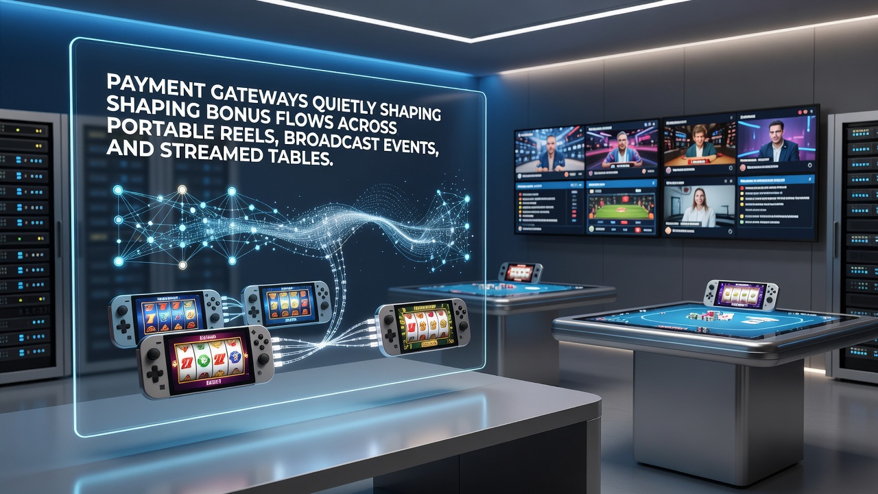 Payment gateway integration diagram showing bonus flows in mobile slots and live casino streams