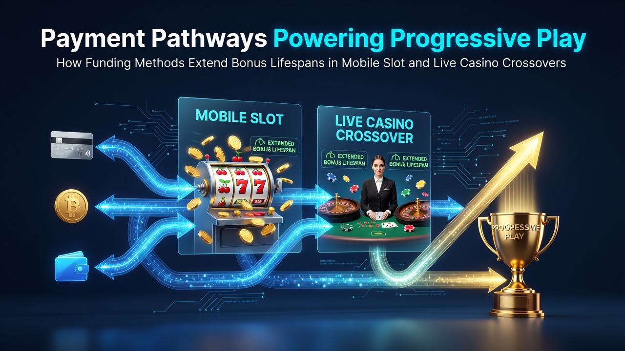 Mobile device displaying slot and live casino interfaces with payment options and bonus indicators