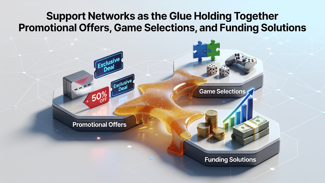 Support agent assisting a user via mobile app with payment and bonus details visible alongside game lobby