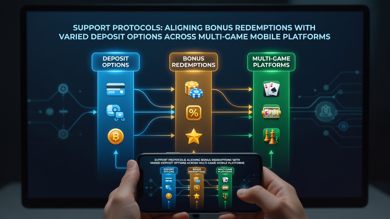 Support team assisting player with bonus redemption across mobile deposit methods on multi-game platform