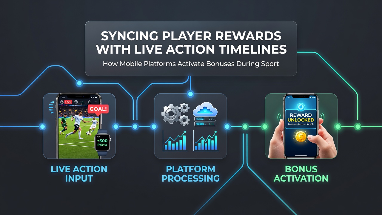Slot game interface on mobile showing progression bar synced with live bonus timeline activation